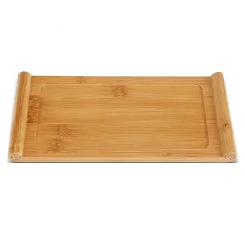 

Bamboo Tea Tray Cup Plate Food Dessert Serving Tray Traditional Bamboo Tea Tray Elegant Chinese Style Tea Table