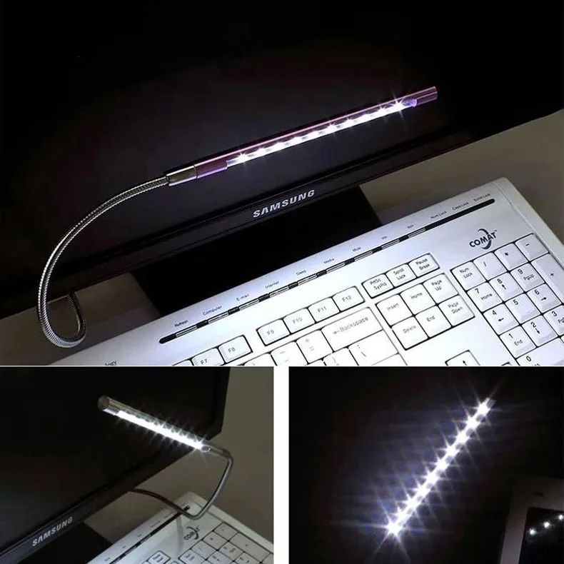 Светодиодный сенсорный выключатель USB Свет USB светодиодный светильник для чтения компьютерная клавиатура USB лампа для ПК ноутбук EM88