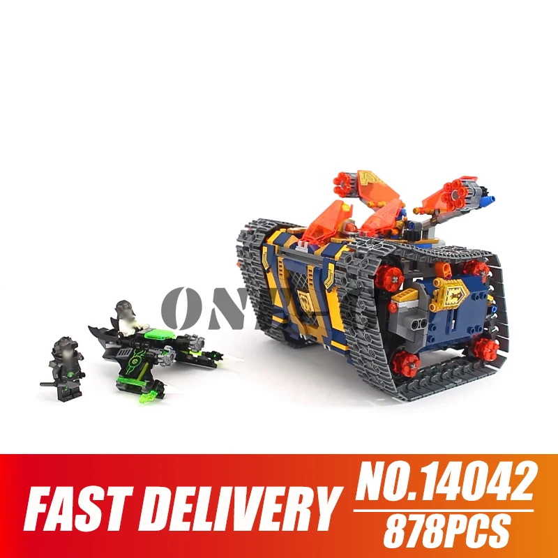 Строительные блоки Axl's Rolling Arsenal 10819 совместимые legoingly nexo Рыцари 72006 кубики
