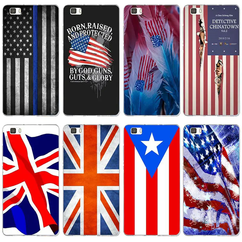 Мягкие чехлы для телефонов из ТПУ с британским флагом Union Jack Huawei P8 P9 P10 P20 P30 Y5 Y6 II Y7
