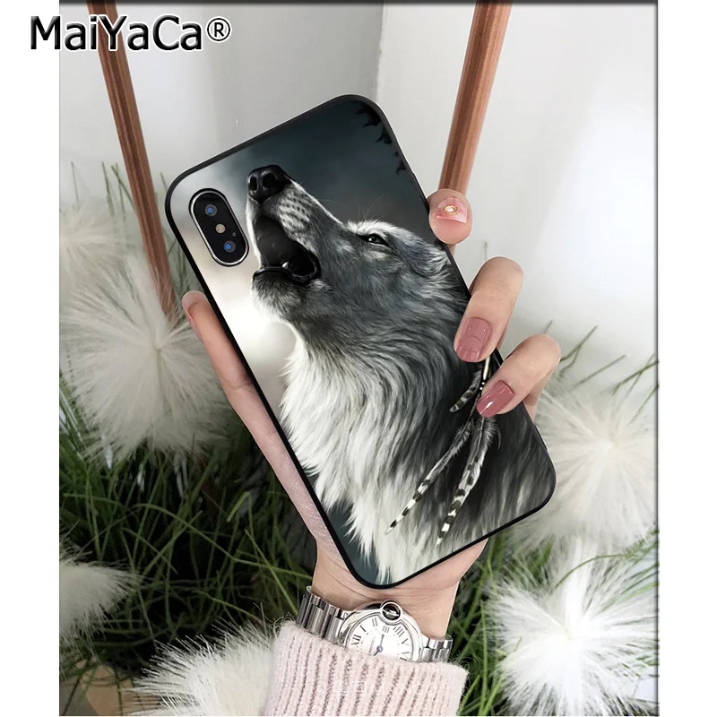 wild snow wolf mountain