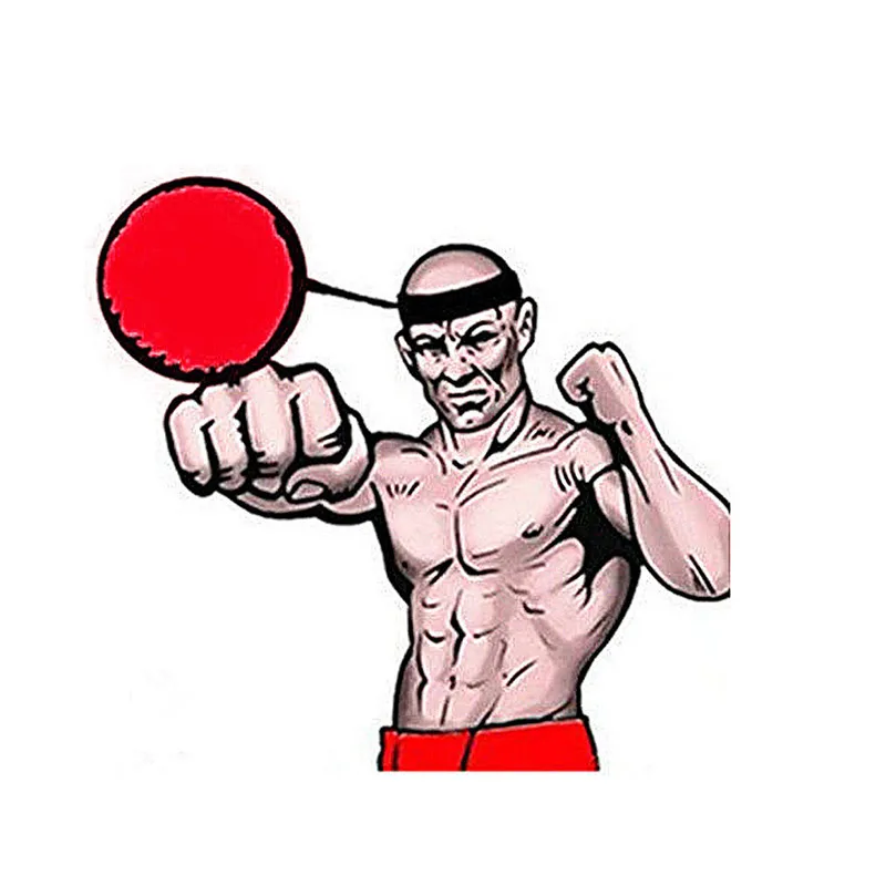 Боевой мяч с головным ободком для тренировка скорости рефлексов Бокс Боксерский удар упражнения безопасность и выживание Z0813