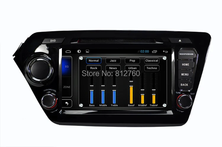 Discount 4 Core Android 8.1 car dvd player GPS navigation car video player 8 inch 1024*600 for Kia K2 RIO 2011 2012 2013 2014 2015 2016 7