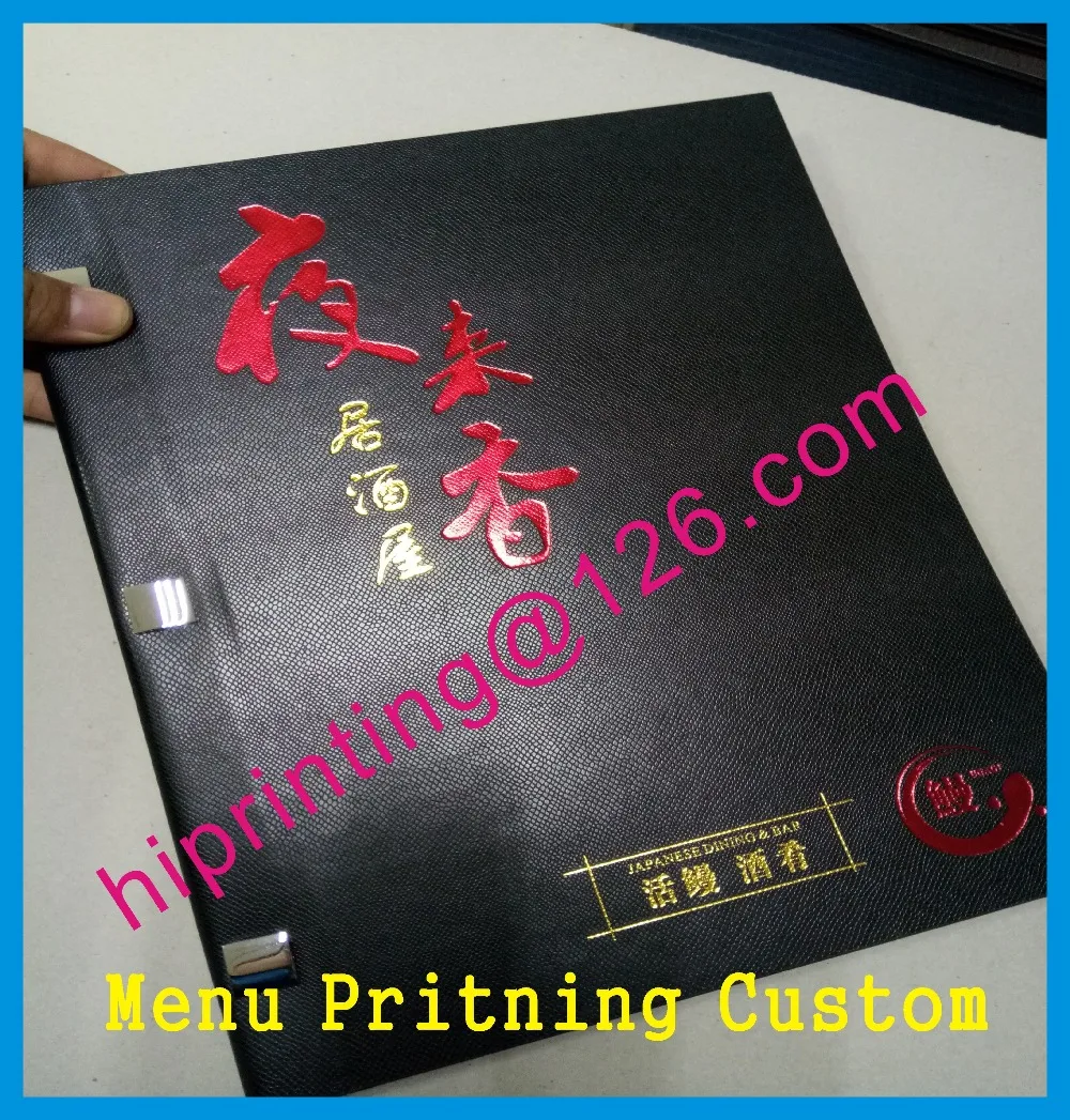 

Chinese /English Menu printing custom