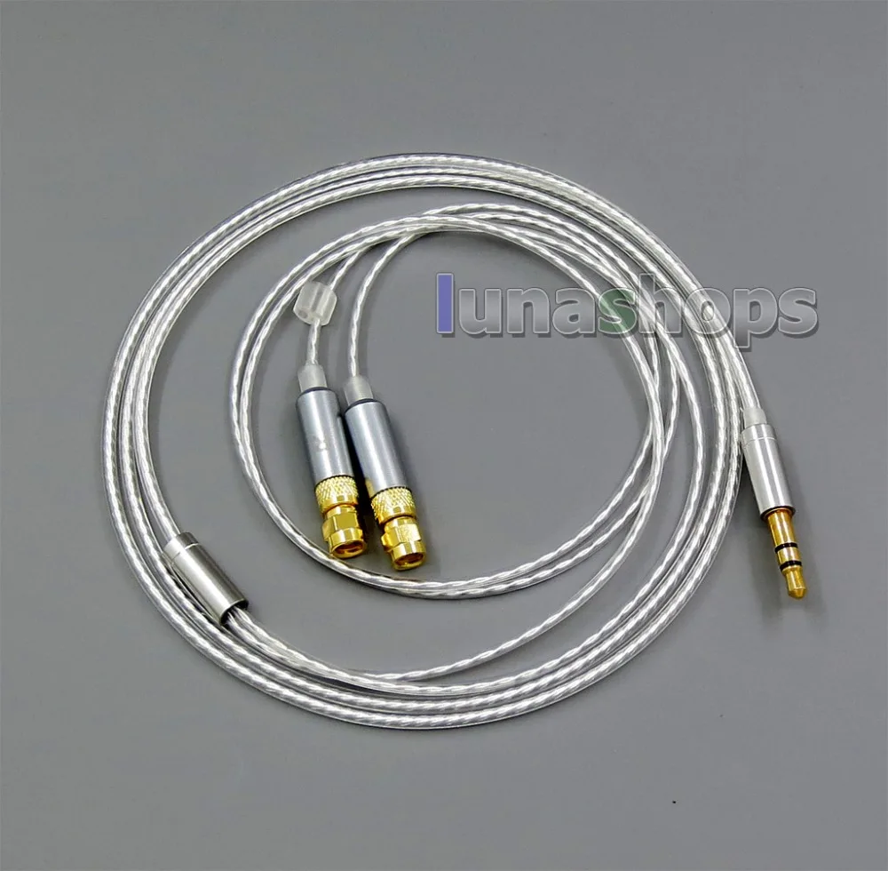 LN006263 из меха черно-бурой покрытие наушников кабель для HiFiMan HE400 HE5 HE6 HE300 HE560 HE4 HE500 HE600 наушников