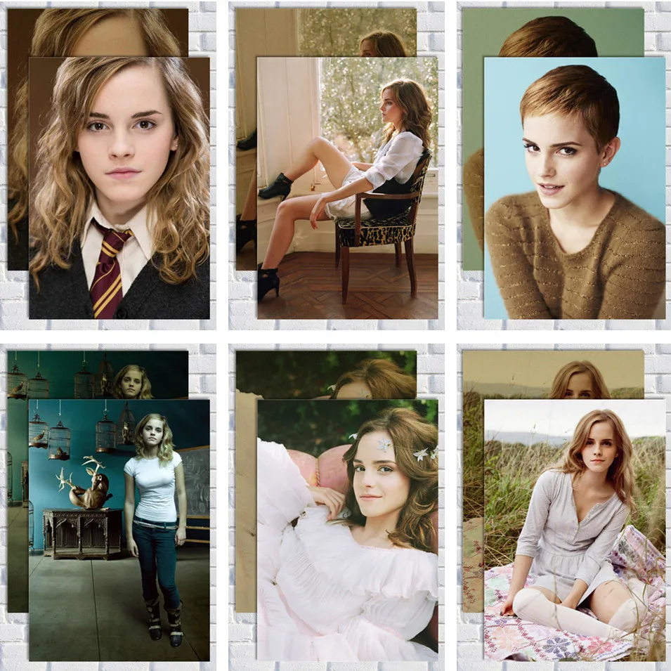

Emma Charlotte Duerre Watson Harry Potter /kraft paper/Wall stickers/cafe bar poster/Retro Poster/decorative painting