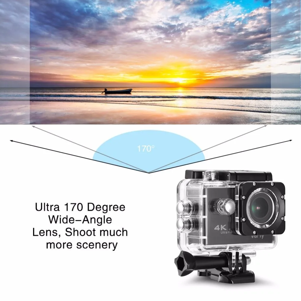 VeFly Sports & Action Video Cameras cam battery dvr car camcorder bicycle lcd actions camera sport camera action wifi