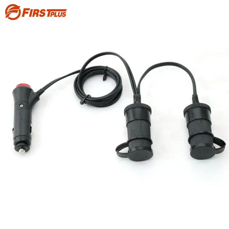 1 to 2 Car Cigarette Lighter 10A 12v 24v Power Charger Adapter Way Socket Splitter Plug With ON OFF Switch Button|car cigarette lighter|socket