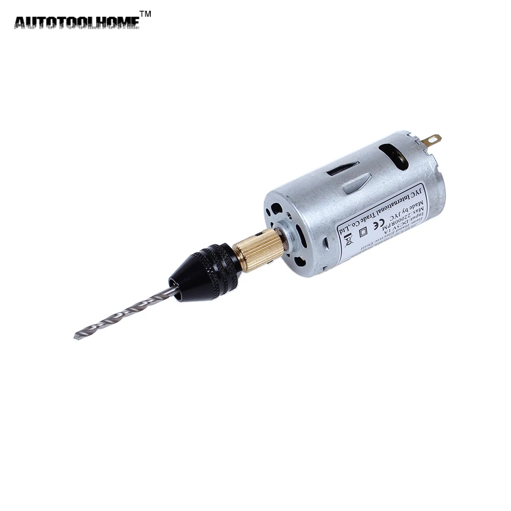 AUTOTOOLHOME миниатюрная ручная дрель с двигателем постоянного тока 12 В 1 А