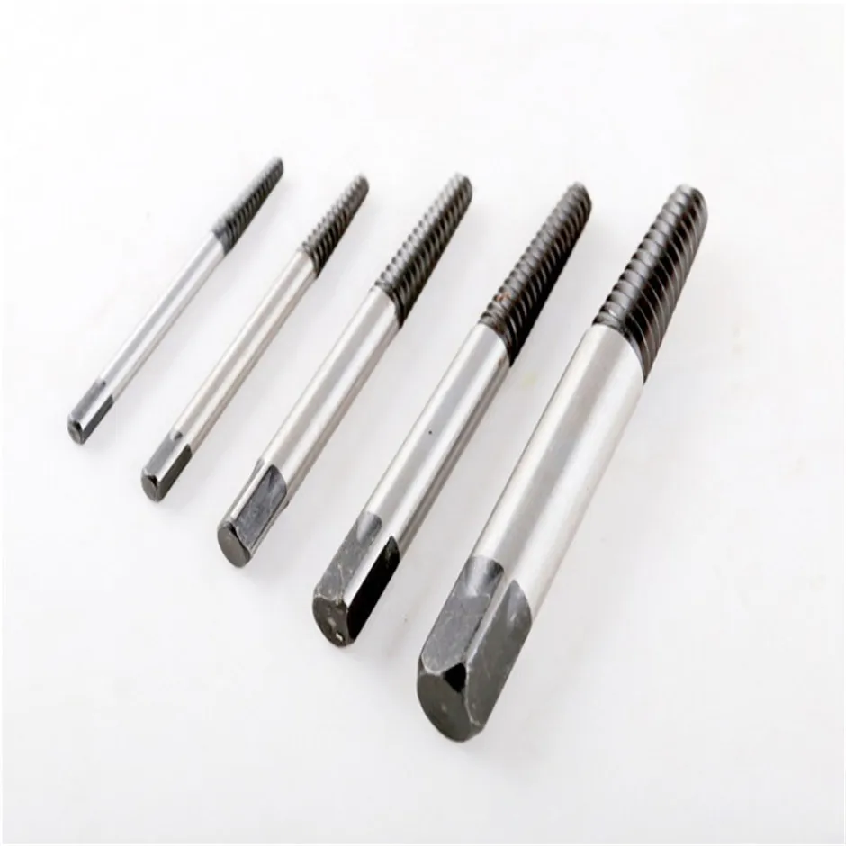 

5PCS/Set Industrial Grade Damaged Screw Extractor Drill Bits Out Remover Bolt Stud Tool Guide Set Broken Bolt Remover Easy Out