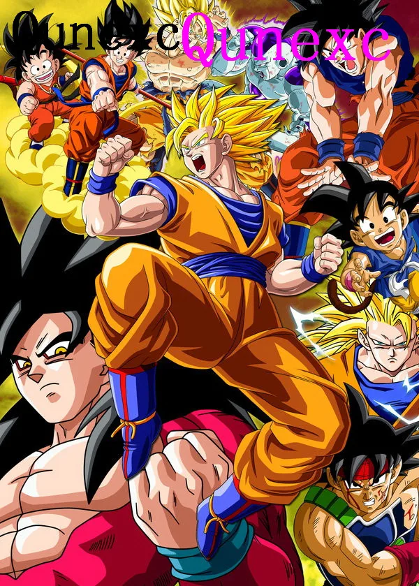 Qunexc dragon ball z goku grow up Art Silk Poster 24"x32" inch door