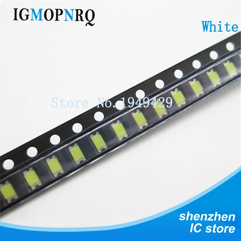 

200PCS/LOT 1206 White SMD LED Diode Light 3216 Diodes SMD Super 1206 led 3.2*1.6mm White Color New