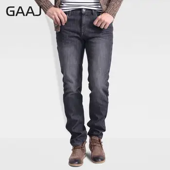 

PROFESSIONAL JEANS STORE Men Jeans 2019 Homme German Velvet Winter Warm Black Grey Blue Jeans For Man New Plus Size