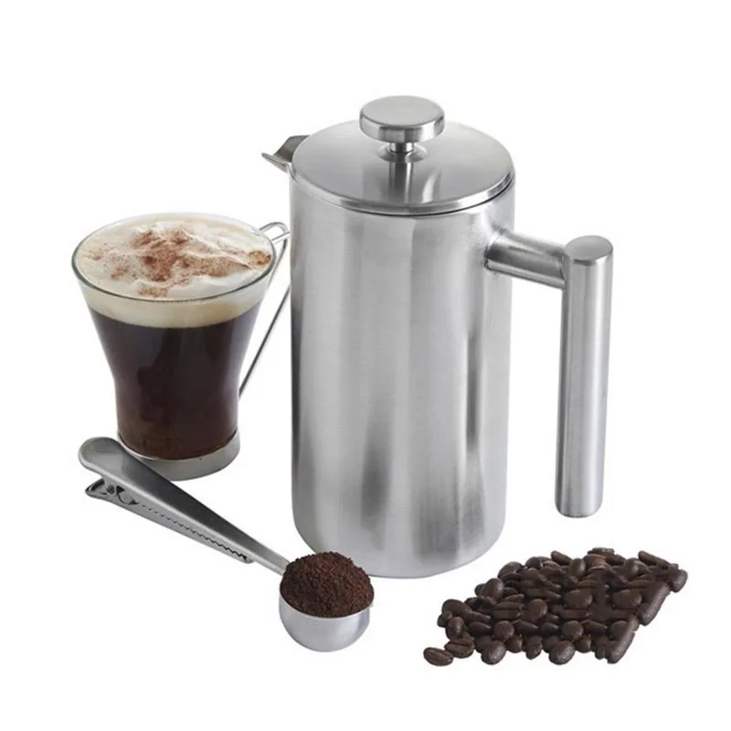 High Quality French Coffee Press Pot Stainless Steel Double Wall Coffee