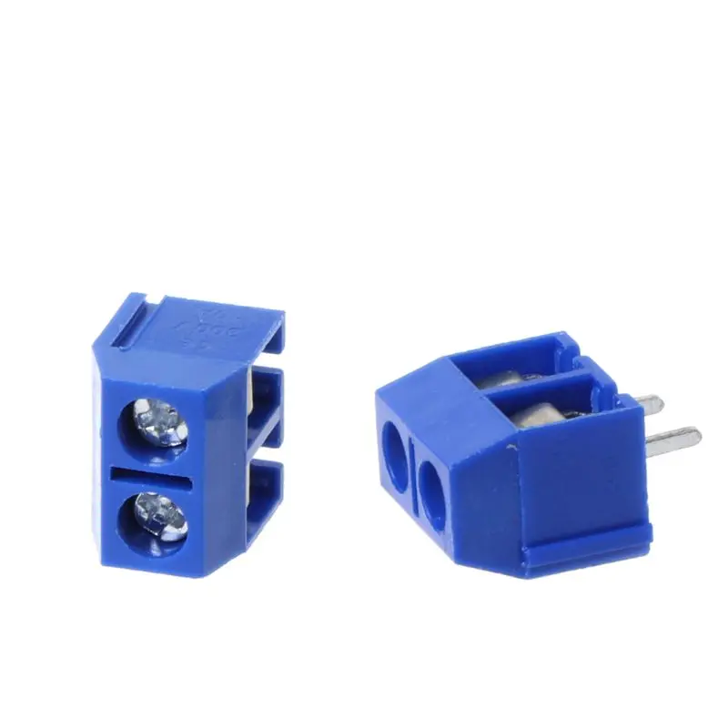 

2 Pin Screw PCB Terminal Block Connector 5mm Pitch 100Pcs/Pack