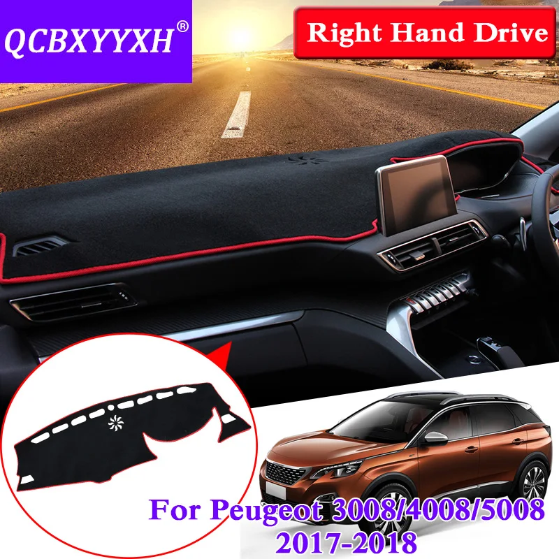 QCBXYYXH для peugeot 3008 4008 5008- приборная доска rhd Коврик защитный для интерьера Photophobism коврик тент подушка для стайлинга автомобилей