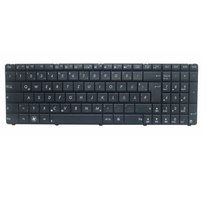  GZEELE Laptop Keyboard Replacement German Qwertz GE Keyboard For Asus A52N B53 F55A F55C F75 F75A F