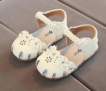 

little girls sandals princess white pink toddler braid strap summer nina sapatos holiday shoes wedding birthday party 2019 new