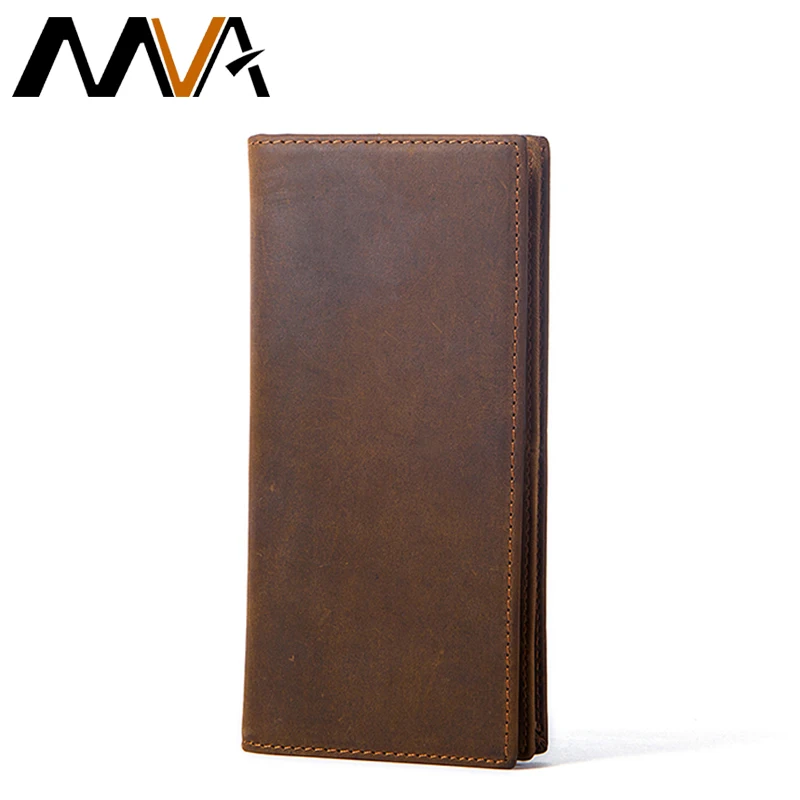

Designer Wallets Famous Brand Men Wallet Vintage Crazy Horse Leather Wallet Men High Quality zipper pocket Wallets for Man 7126