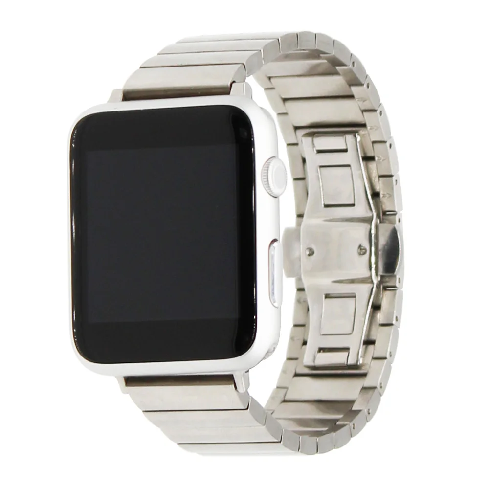 Qucik Release браслет из нержавеющей стали + адаптеры для iWatch Apple Watch 38 мм 42 на запястье