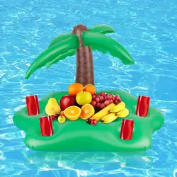 Надувной поднос для поплавок для бассейна, кронштейн для пляжного напитка, водный спортивный инструмент для детей, развлечения