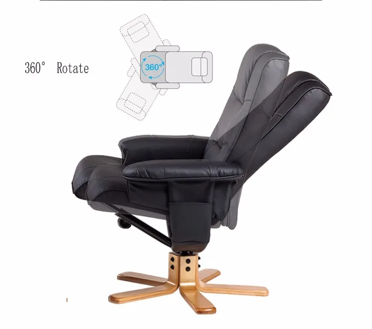 Офисное кресло в европейском стиле, регулируемый компьютерный стул с прочностью, стул из твердой древесины, ножки, кресло для отдыха, 360, функция вращения, диван
