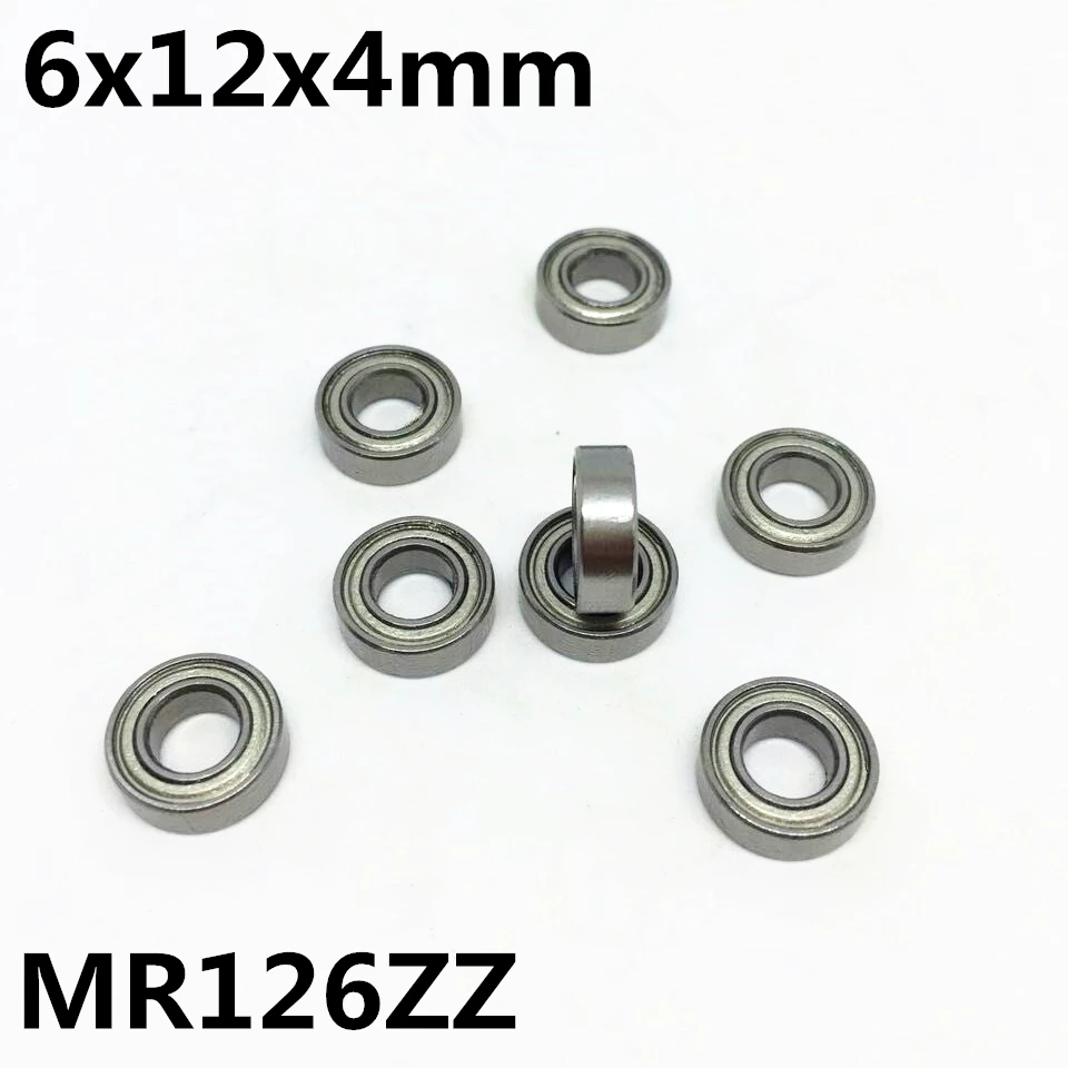 MR126ZZ 6x12x4 мм 10 шт. шарикоподшипник с глубоким желобом Миниатюрный подшипник