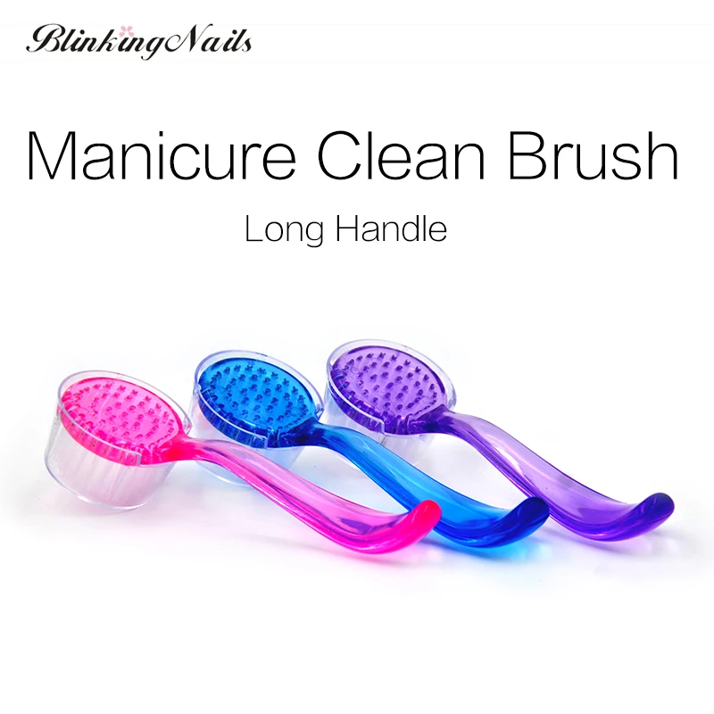 BlinkinNails Dust Tool Nail Art Brush Rhinestone Handle Acrylic Brush