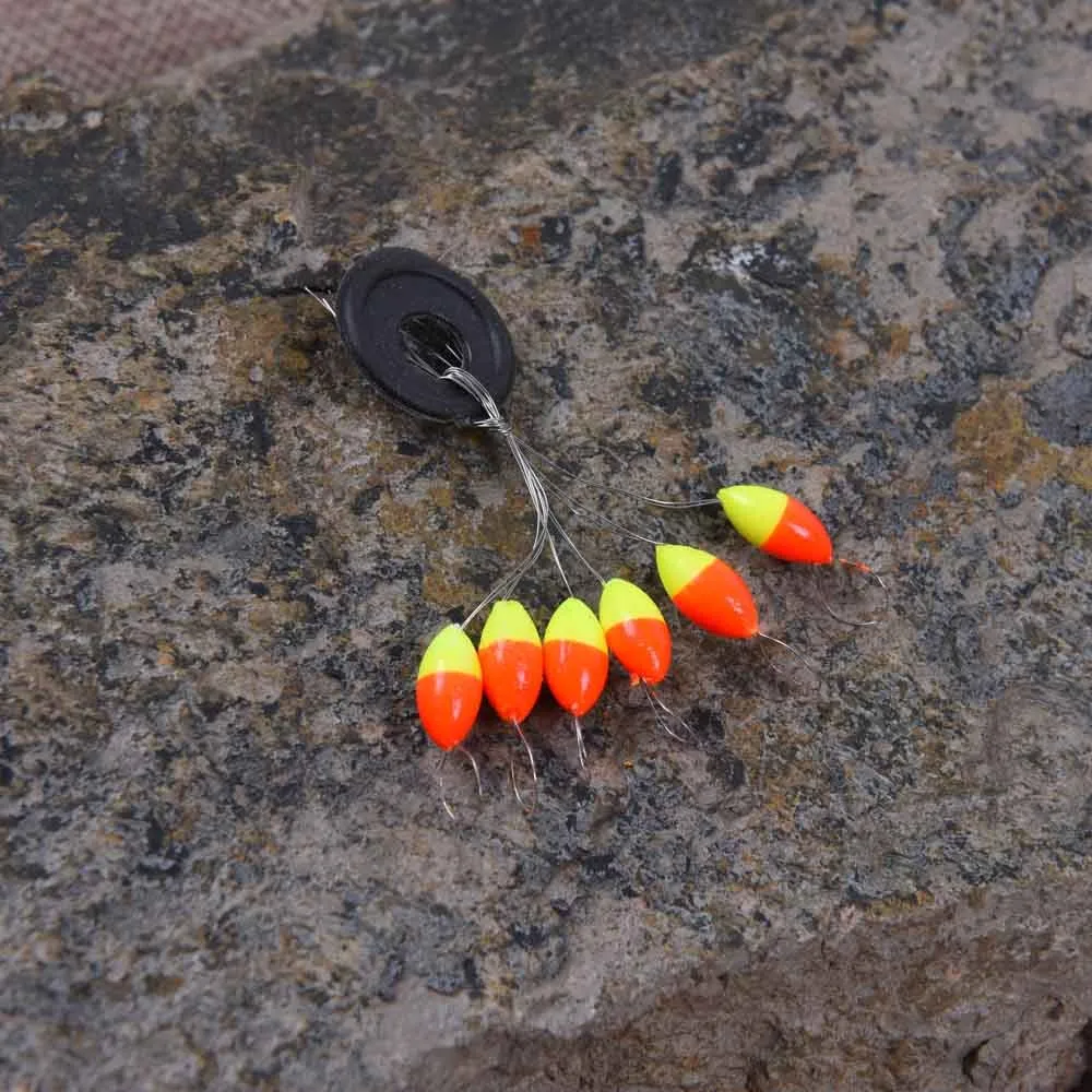 40Pcs 4 Fishing Float Cylindrical Space Beans Bleaching Floats Fishing