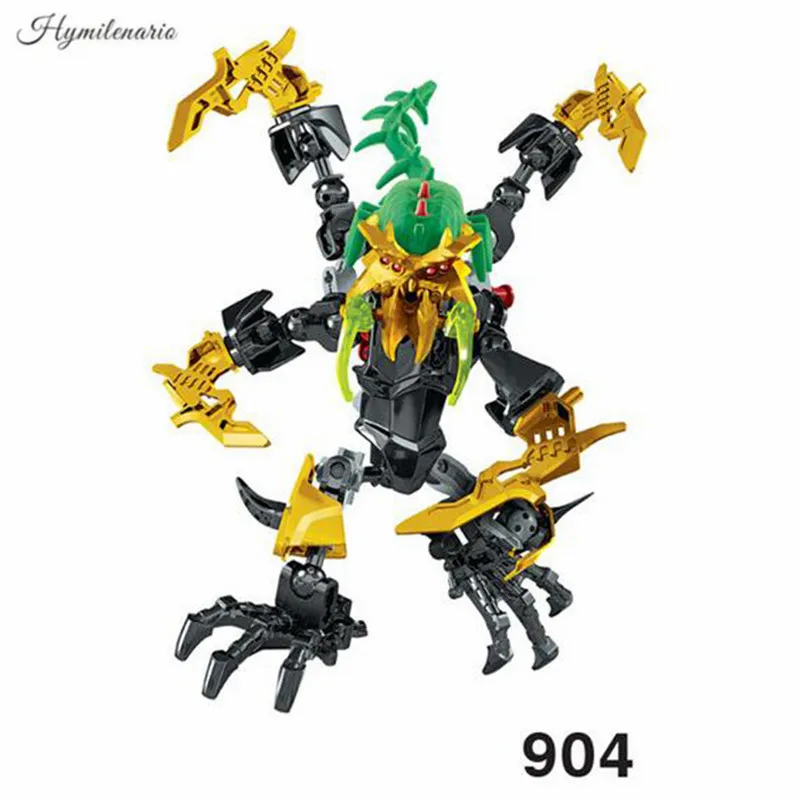 2019 Bionicle Hero Factory Scarox Bruizer Ogrum Pyrox робот строительный блок кирпичный город Сборка