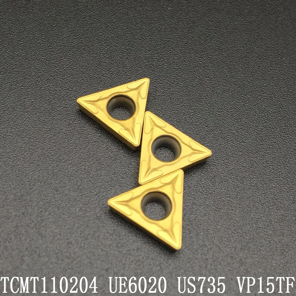 

10PCS TCMT110204 UE6020 US735 VP15TF Internal Turning Tools carbide inserting CNC Cutter TCMT 110204 Lathe tools Lathe cutter