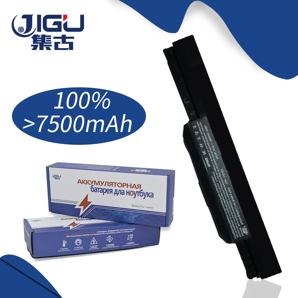 JIGU Black A31 K53 A32 A41 A42 Аккумулятор для ноутбука Asus X84 X54 X53 X44 X43 P53 P43 K43 A83 A54 A53 A43 Series|laptop