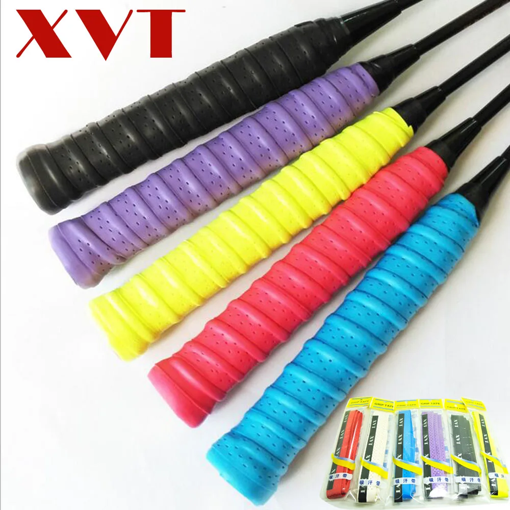 

XVT Tennis Racket Overgrips Anti-skid Sweat tape Absorbed Wraps Badminton OverGrip Fishing Skidproof grip 5pcs