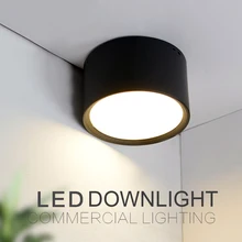 Free Shipping AC220V Surface Mounted LED Downlight 24W 18W 12W 9W 7W 5W High-performance Household & Commercial LED Downlight