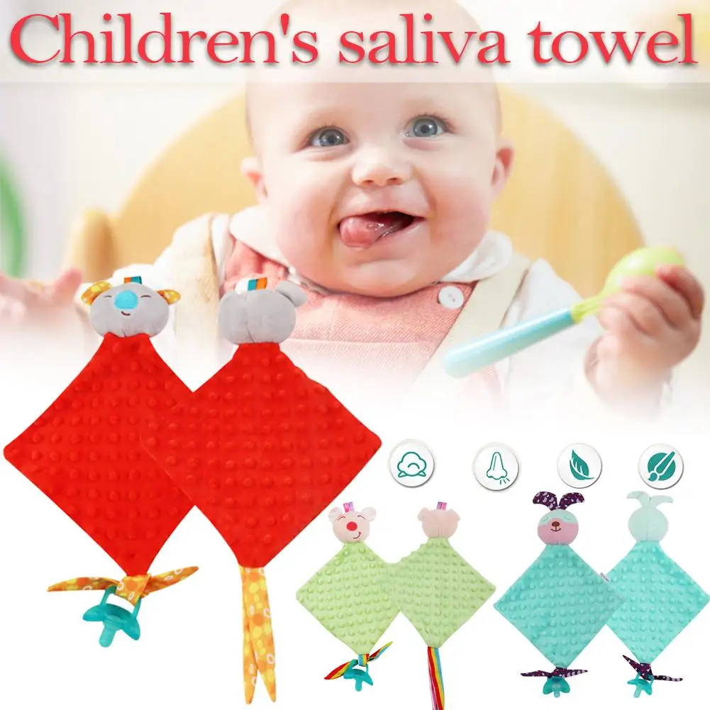 

Baby Comforting towel Cartoon Animal Appease Saliva Towel Baby Sleeping Doll