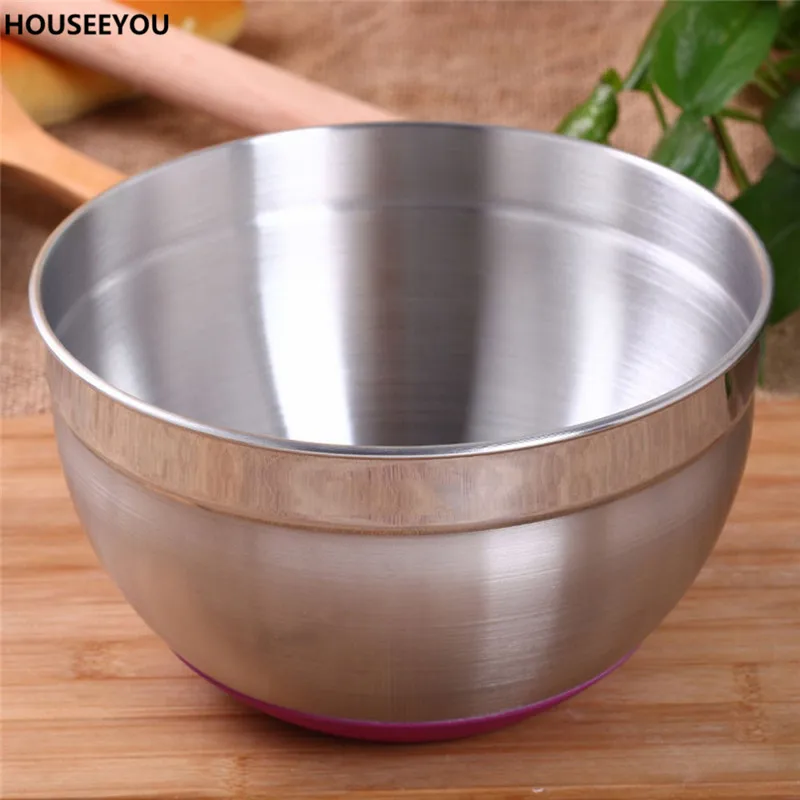 Stainless Steel Salad Bowl Fruit Serving Bowls Multifunctional Egg