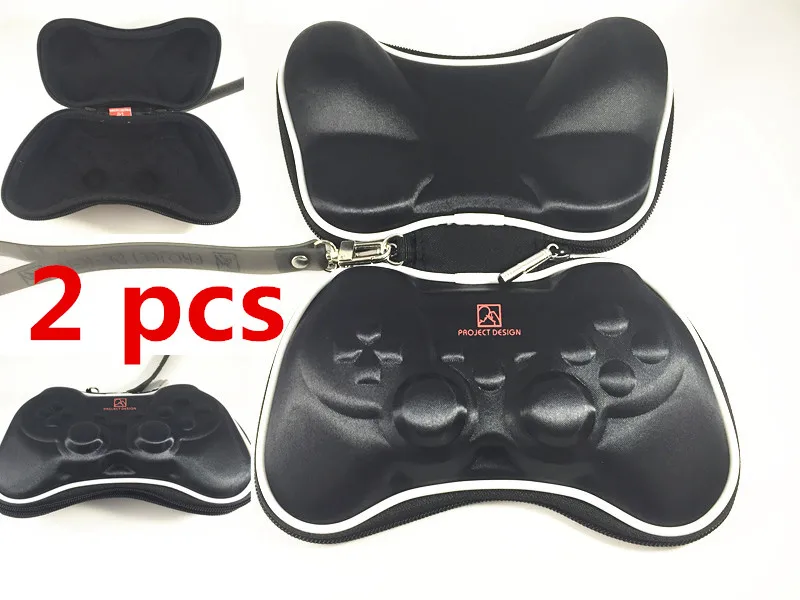 

2pc Shockproof Travel Carrying Pocket Protective Pouch Bag Case Hard Pack for Sony PlayStation 3 PS3 Gamepad Wireless controller