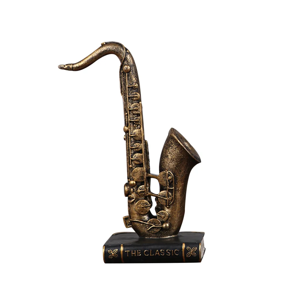 Бронзовый металлический саксофон миниатюрная Реплика литье под давлением