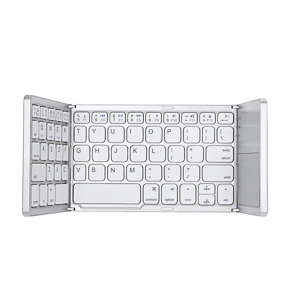 B033 Ultra Thin Light Mini Bluetooth 3.0 Folding Keyboard Three Layers
