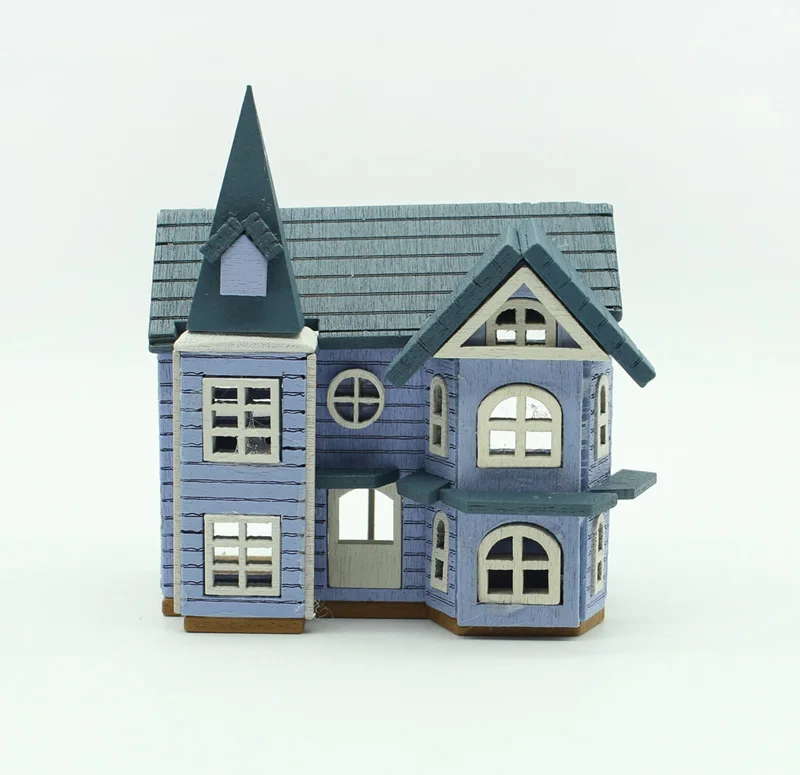 1:12 Кукольный домик миниатюра 3,5" вилла в европейском стиле Diy Спальня украшение-кукла аксессуары, малиновый, 4 расцветки, игрушки для детей - Цвет: B