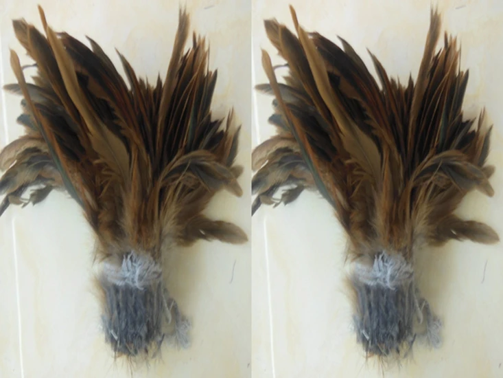 

Free shipping 1000pcs/lot Grey Natural Pheasant Rooster Tail feathers 10-18cm Chicken Cock Plume Dress/jewelry/ decoration