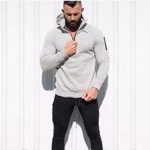 Мужская футболка, спортивные куртки с капюшоном для бега, фитнес-футболка для бодибилдинга, осенне-зимняя спортивная одежда, мужская спортивная футболка с капюшоном