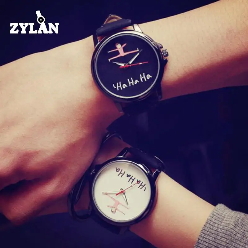 

ZYLAN New Funny HAHAHA Cute Cartoon Soft Rubber Silicone Quartz Wristwatch Watch Gift fo Women Ladies Girls Men Lovers