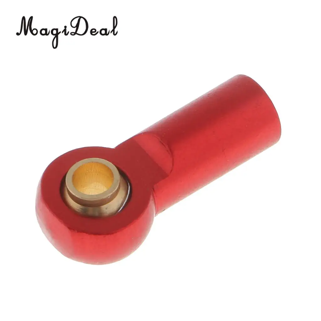 8Pcs Red Aluminum M3 Metal Ball Head Holder Tie Link Rod End Joint RC Climbing Crawlers Car For 1:10 D90 SCX10
