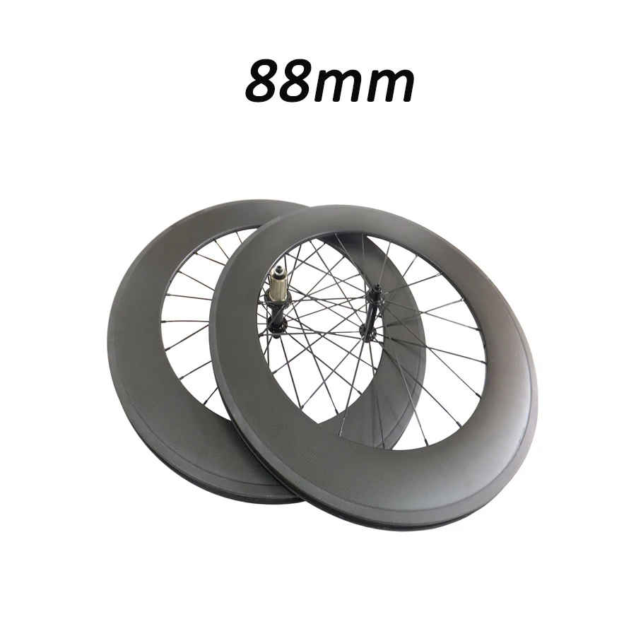 Discount Powerway R13 Super Light 38mm 50mm 88mm Bicycle Carbon Wheels Tubular Clincher Road Bike Wheels 700C 23mm Carbon Bike Wheels Set 8