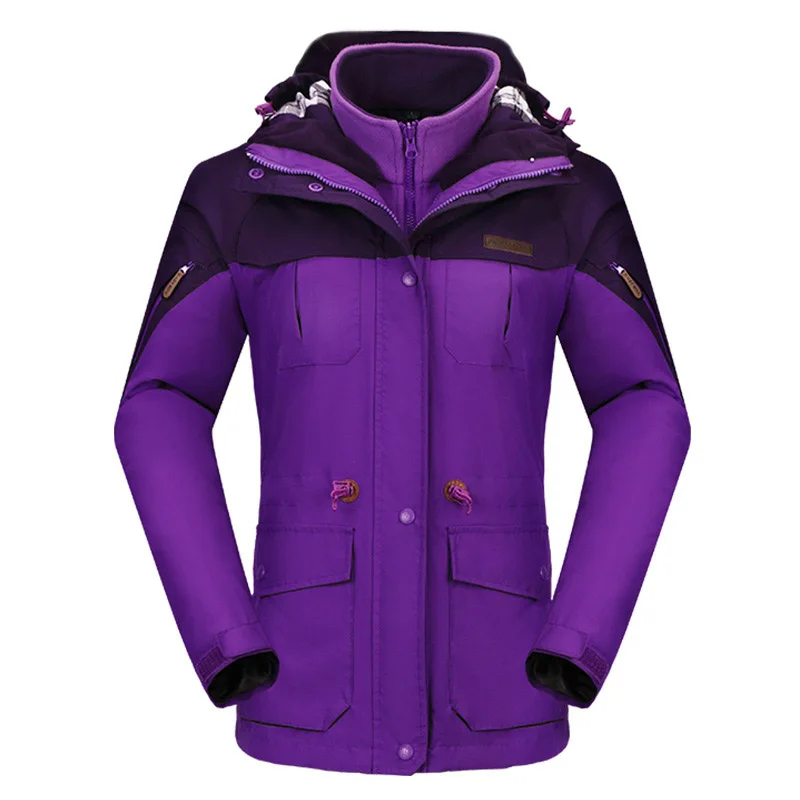 Plus Size ski jacket women fleece