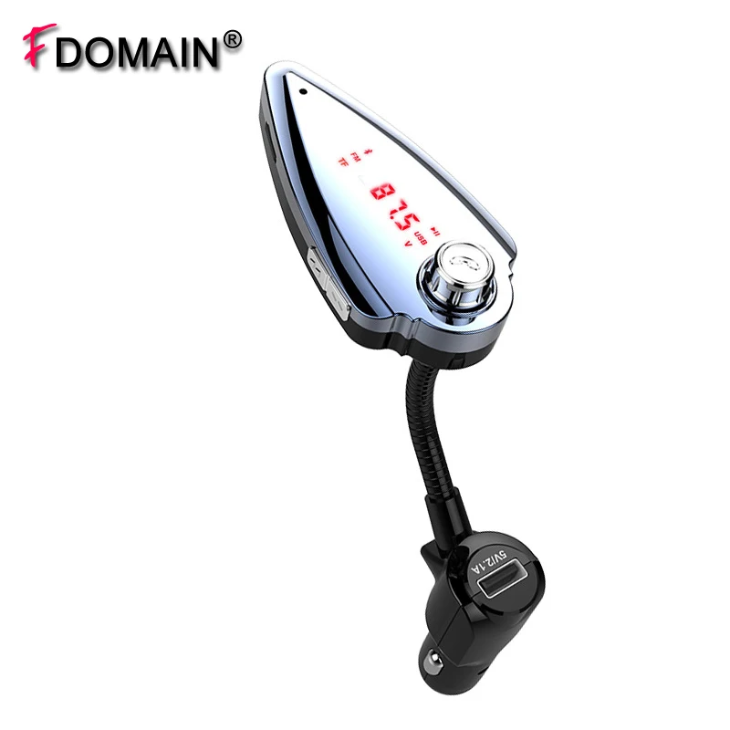 

FDOMAIN new wireless auto Bluetooth car handsfree kit FM transmitter TF card U disk music MP3 player bluetooth telephone voiture