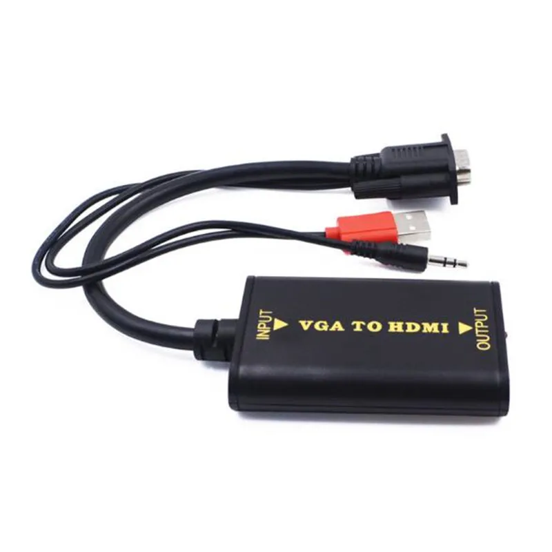  VGA al Cavo di HDMI per 1080P Converter HD Audio Convertitore AV HDTV Cavo Video VGA2HDMI Per HDMI 