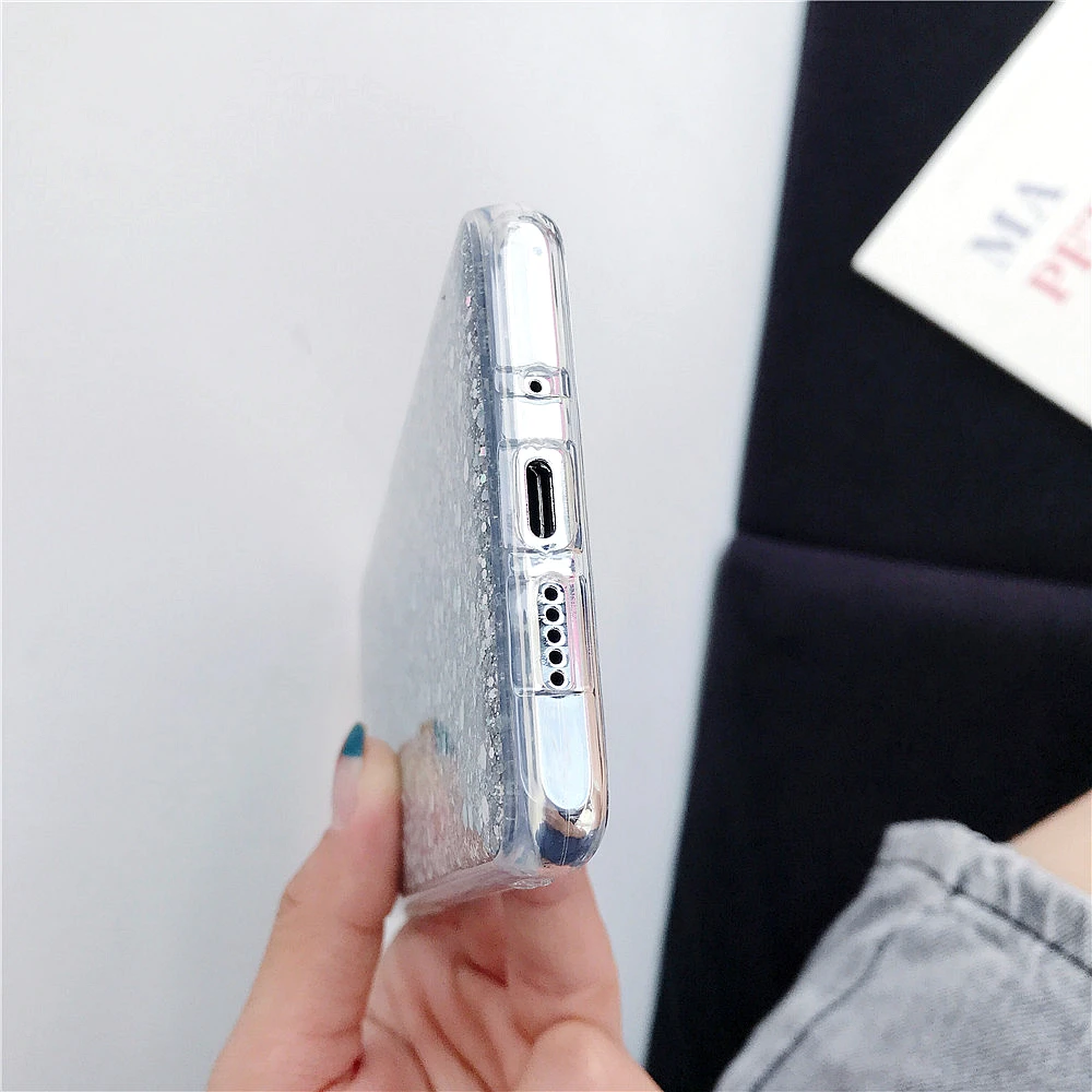 Силиконовый чехол с блестками и кристаллами для телефона Huawei P Smart P30 P20 Pro P10 P8 P9 Lite