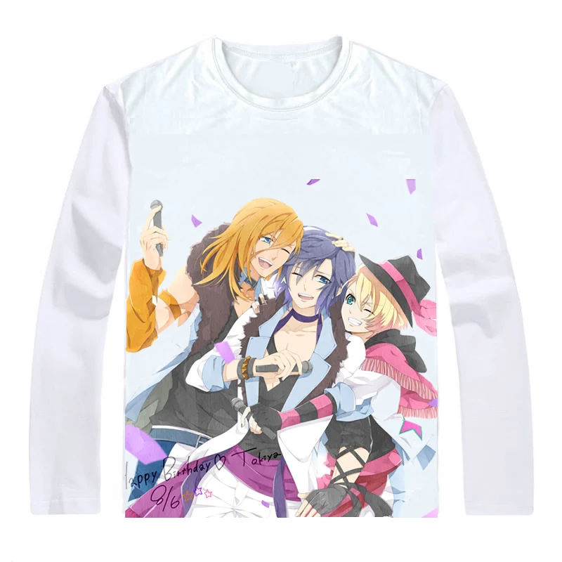 Футболки Uta no Prince sama футболки с длинным рукавом в разных стилях рубашки принцами